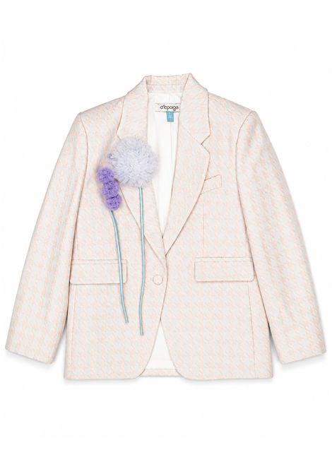 Giacca con fiori applicati A' LAPAGE | BOLZANO 26SAGCSP00013BCELESTE